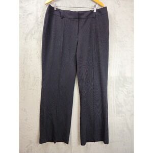 Worthington Curvy Fit Trouser Wide Leg Pants Sz 16 Dress Slacks Black White NEW